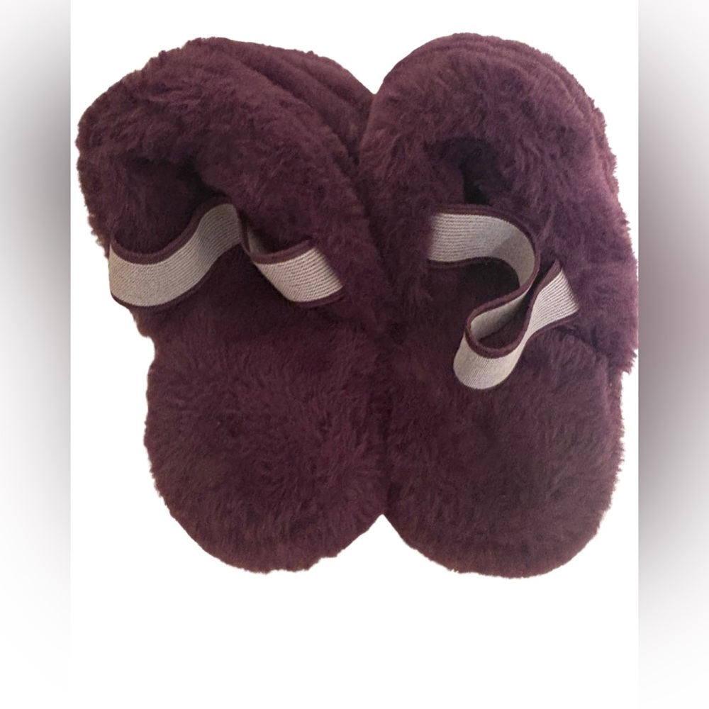 Plush Purple Slippers.